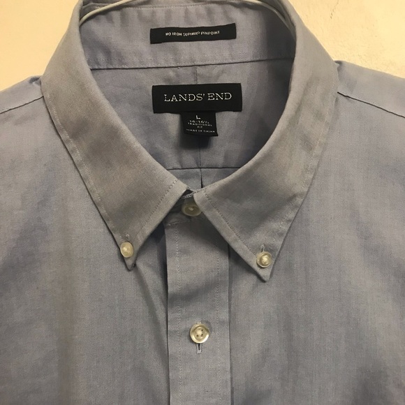 Lands' End Shirts Lands End Mens Button Down Shirt Poshmark
